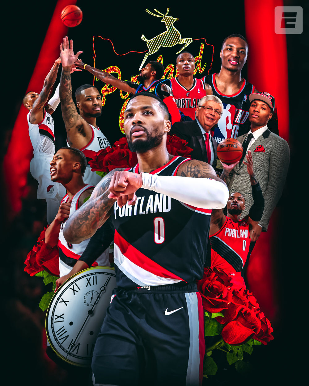 开拓者客场力克国王，利拉德全场分稳定胜势